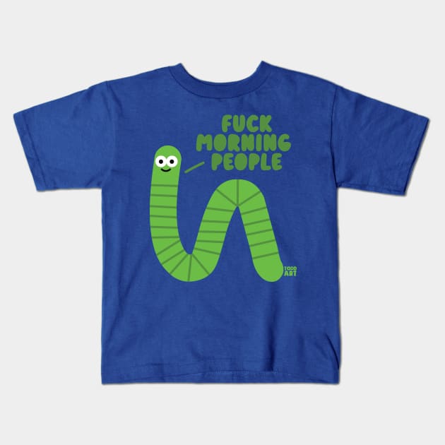 MORNING PEOPLE Kids T-Shirt by toddgoldmanart